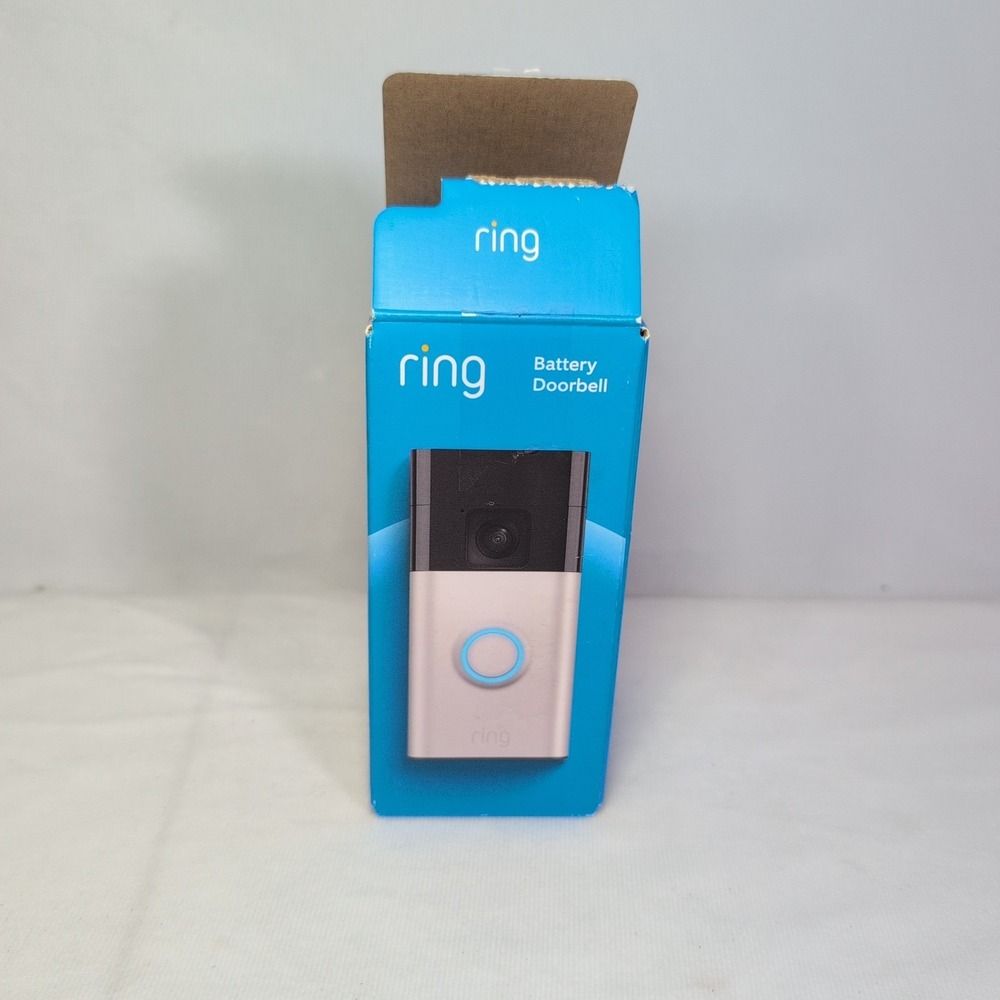 Ring Battery Smart Doorbell  Satin Nickel